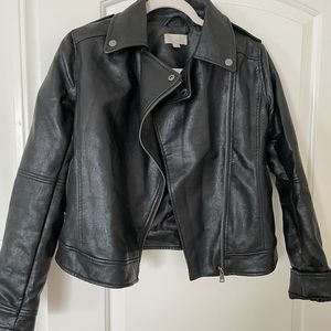 Ann Taylor LOFT women’s biker leather jacket